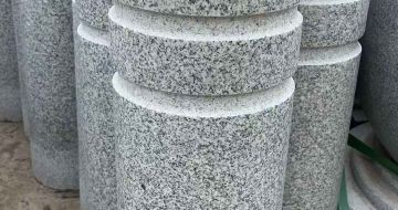 黄山 芝麻白花岗岩挡车柱、隔离柱多少钱