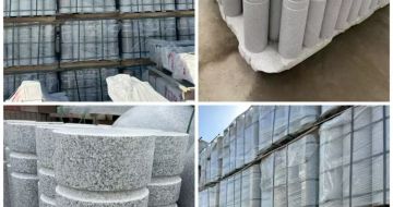 黄山 芝麻白花岗岩挡车柱、隔离柱多少钱