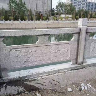 黄山 芙蓉白大花桥梁、河道，石材栏杆、围栏、护栏