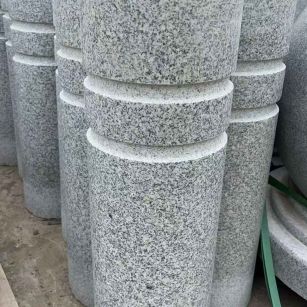 黄山 芝麻白花岗岩挡车柱、隔离柱多少钱