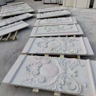 黄山 芝麻白干挂雕花板