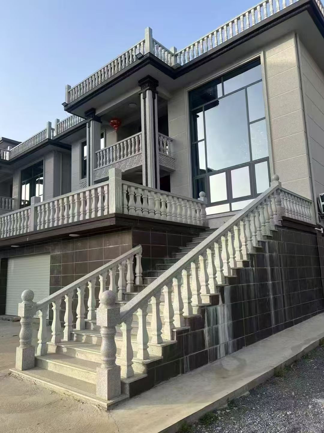 黄山 芝麻白别墅阳台栏杆，楼梯栏杆