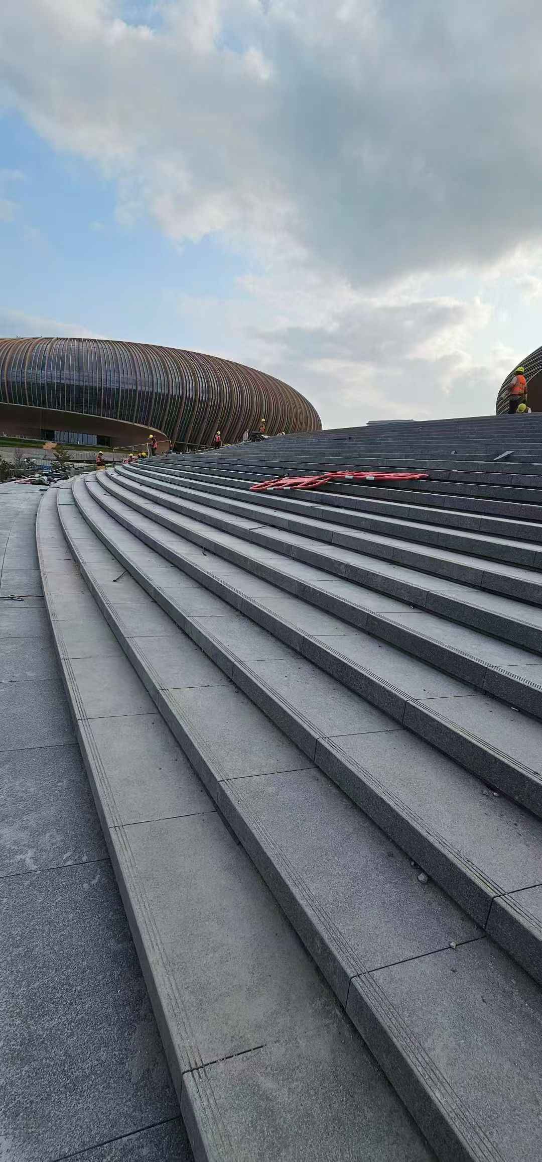黄山 弧形整石台阶铺装效果图
