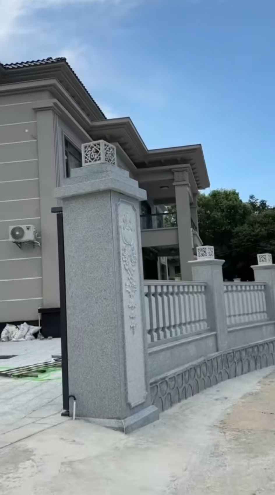 黄山 芝麻白别墅围墙栏杆，私人订制