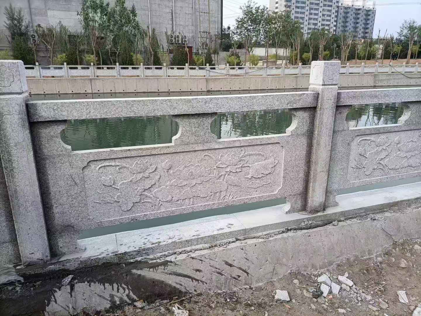 黄山 芙蓉白大花桥梁、河道，石材栏杆、围栏、护栏