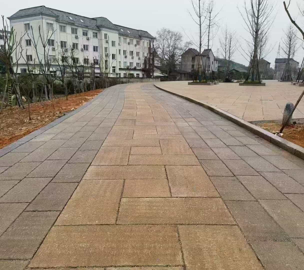黄山仿古石铺装效果