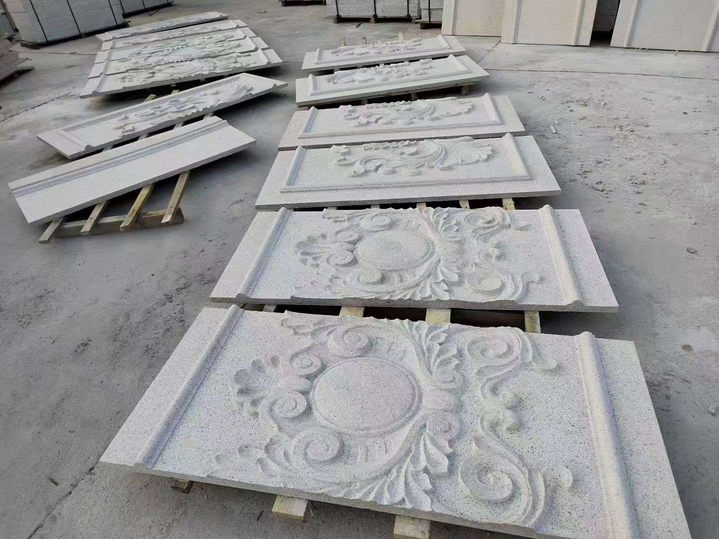 黄山 芝麻白干挂雕花板