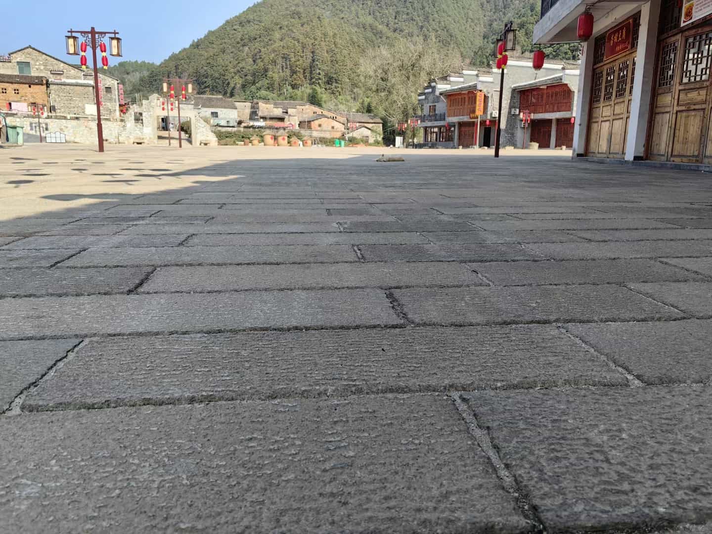 黄山仿古石铺装效果