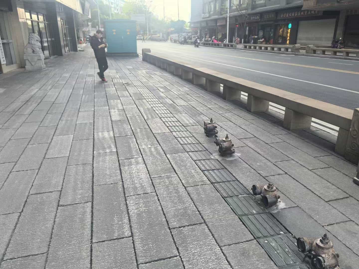 黄山仿古石铺装效果