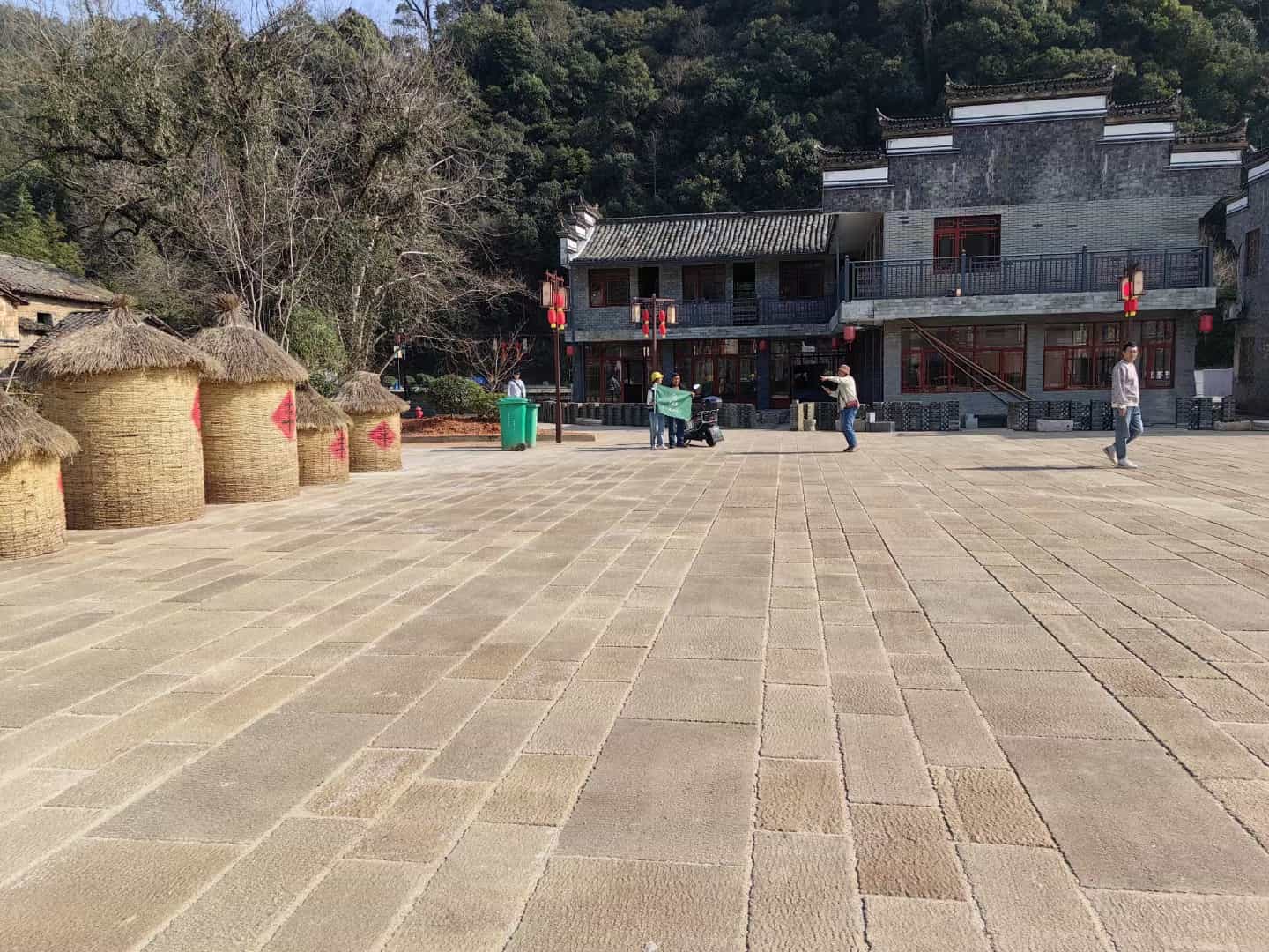 黄山仿古石铺装效果