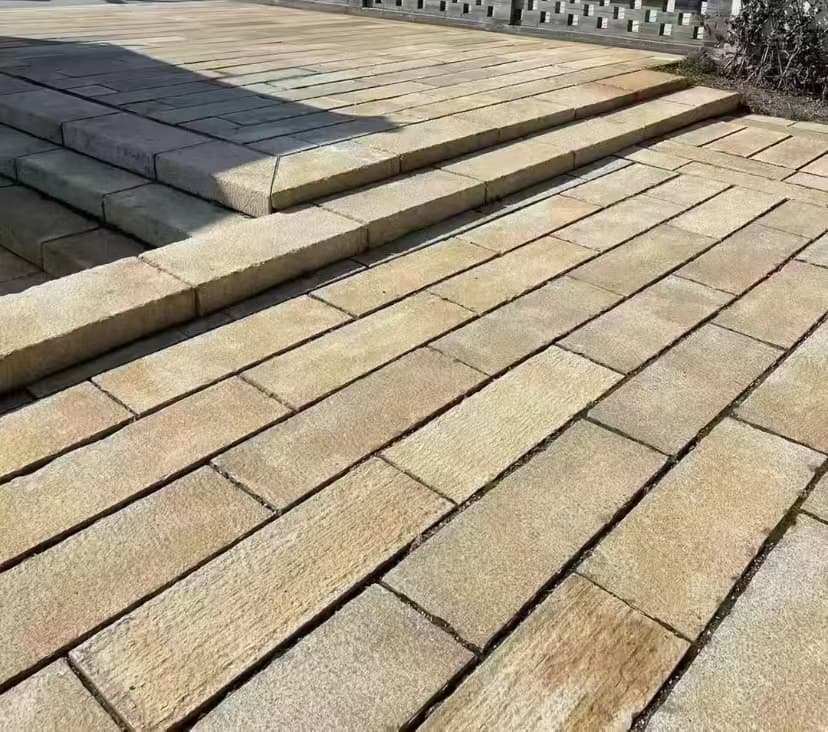 黄山仿古石铺装效果